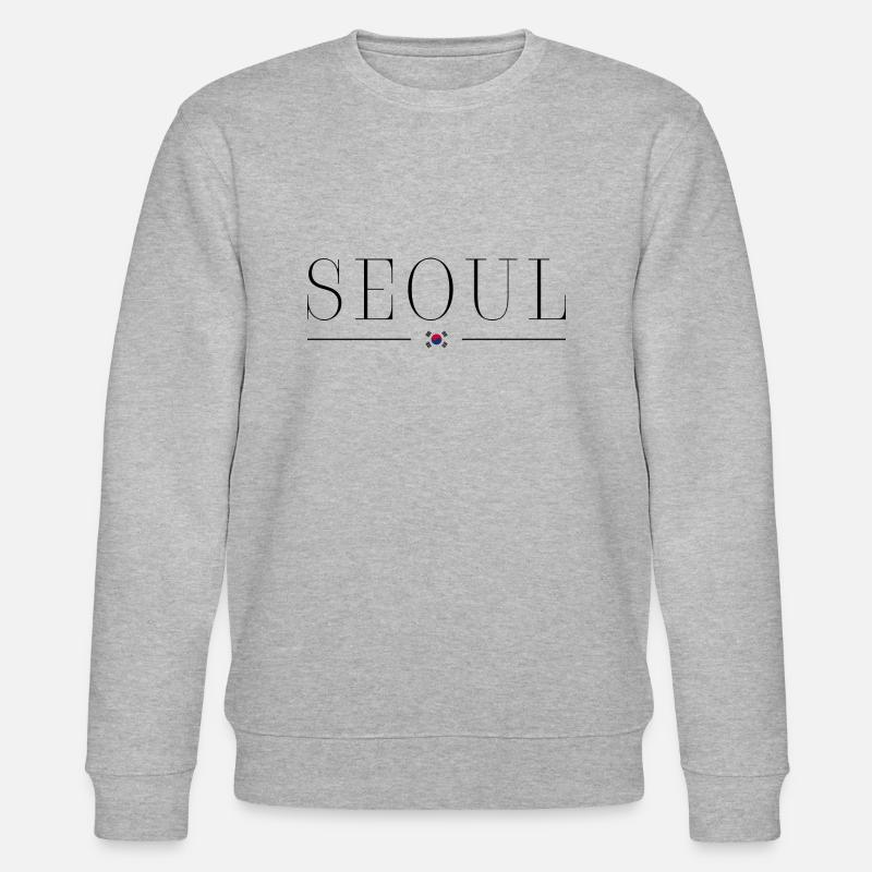 Ich liebe Seoul - Stanley/Stella Unisex Bio-Sweatshirt CHANGER  - Grau meliert