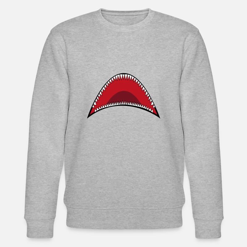 Bouche de requin - Sweat bio CHANGER Stanley/Stella Unisexe - gris chiné