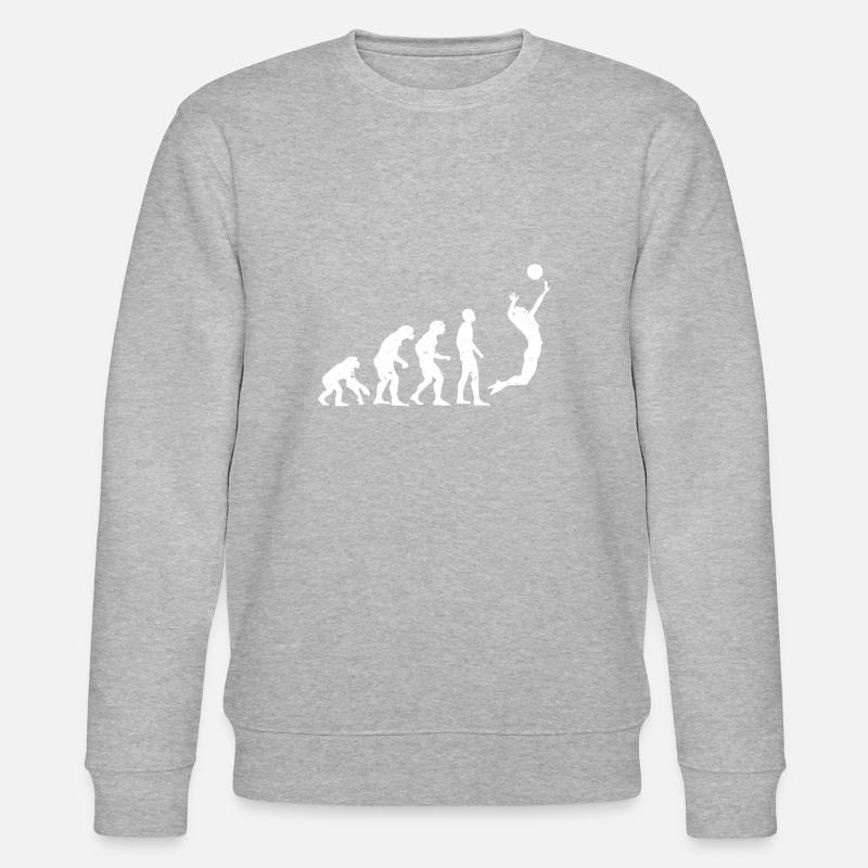 VOLLEYBALLEVOLUTION! - Stanley/Stella Unisex Bio-Sweatshirt CHANGER - Grau meliert