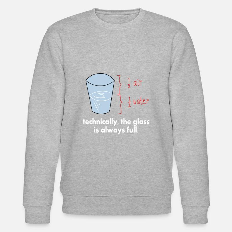 Mathematik witzig - Stanley/Stella Unisex Bio-Sweatshirt CHANGER - Grau meliert