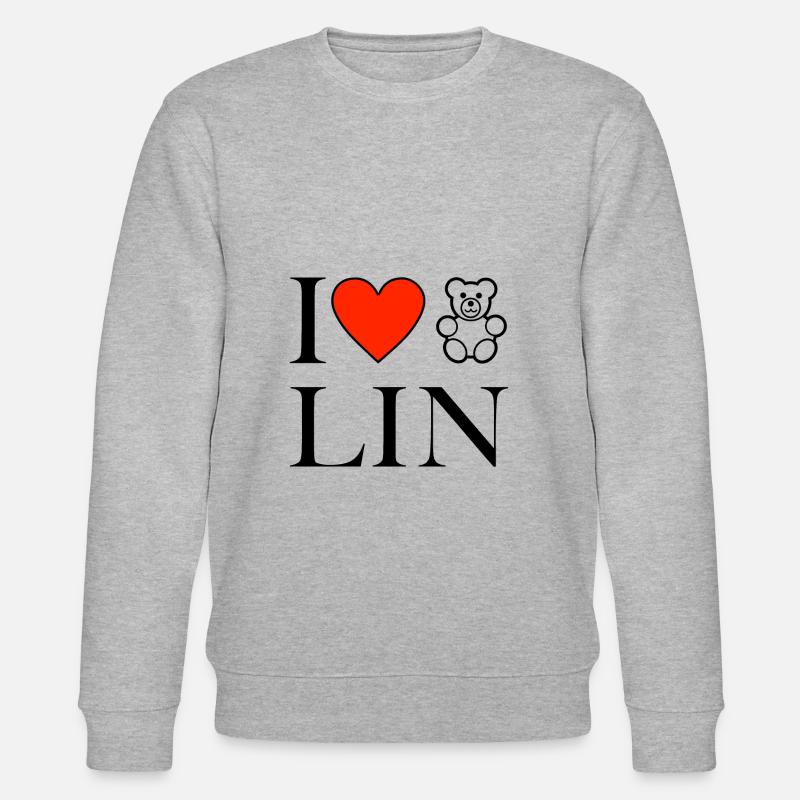 I Love Berlin - Stanley/Stella Unisex Bio-Sweatshirt CHANGER  - Grau meliert