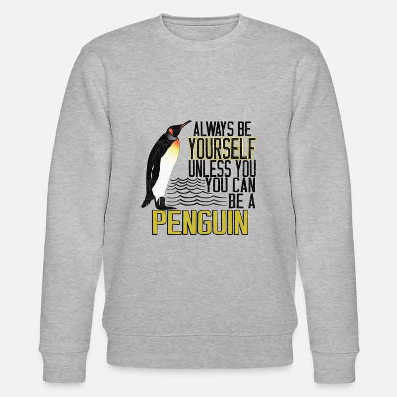 Pinguin - Stanley/Stella Unisex Bio-Sweatshirt CHANGER  - Grau meliert