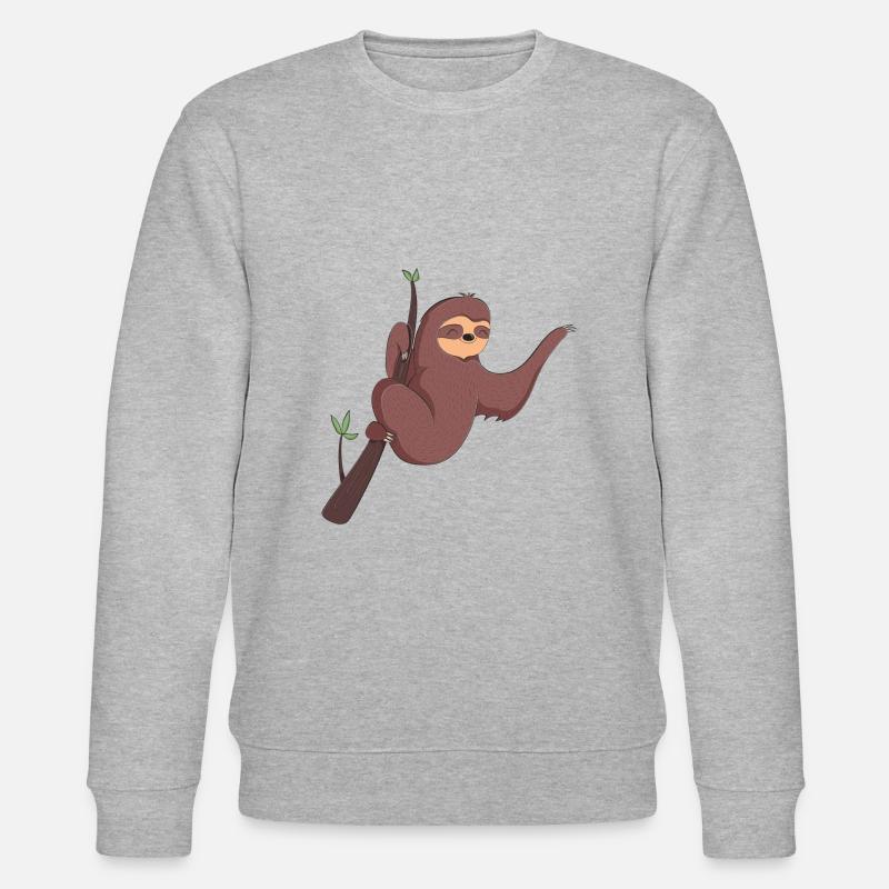 Faultier - Stanley/Stella Unisex Bio-Sweatshirt CHANGER  - Grau meliert