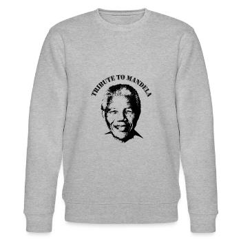 Nelson Mandela - Sweat bio CHANGER Stanley/Stella Unisexe - gris chiné - Devant - Nik (191cm) & Marisol (170cm)
