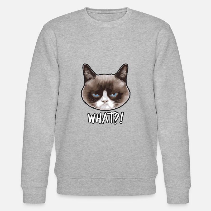 Grumpy Cat Quoi? - Sweat bio CHANGER Stanley/Stella Unisexe - gris chiné