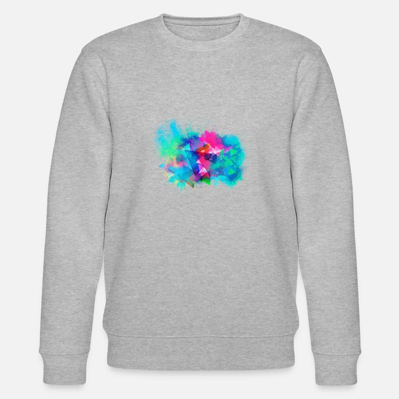 Abstrakt Hintergrund farbenfroh - Stanley/Stella Unisex Bio-Sweatshirt CHANGER  - Grau meliert