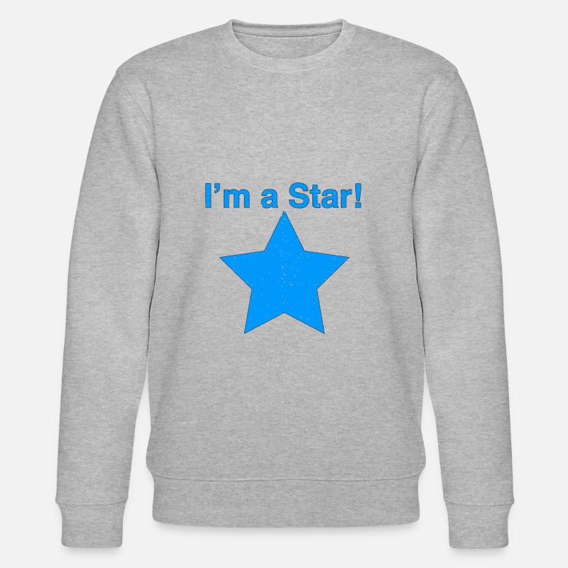 I’m a Star Bleu - Sweat bio CHANGER Stanley/Stella Unisexe - gris chiné