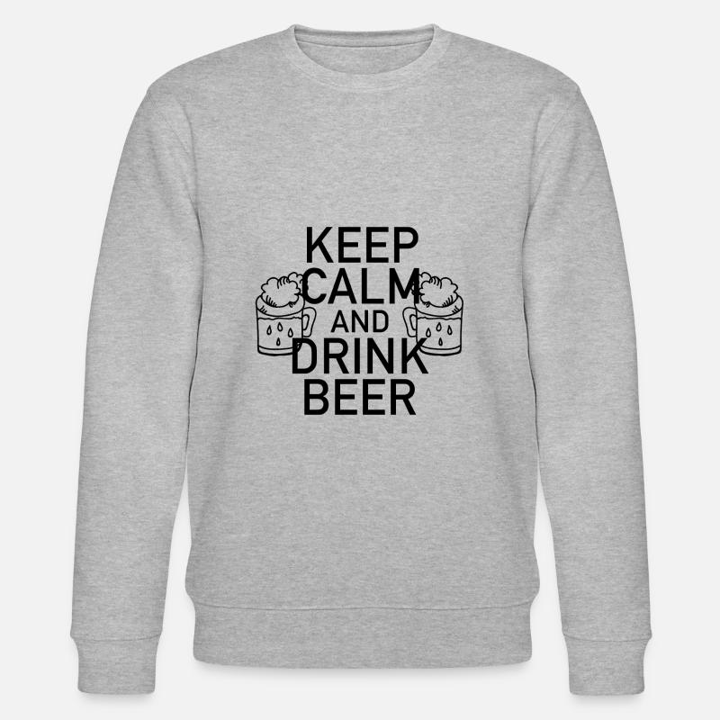 Keep Calm - Sweat bio CHANGER Stanley/Stella Unisexe - gris chiné