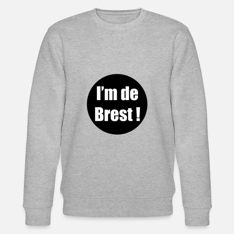 I'm de Brest ! - Sweat bio CHANGER Stanley/Stella Unisexe - gris chiné