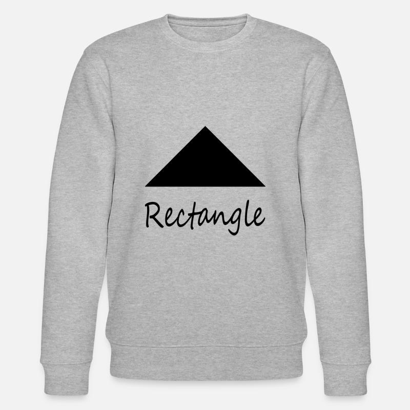 Wrong Rectangle Shape - Stanley/Stella CHANGER Unisex Organic Sweatshirt - heather grey
