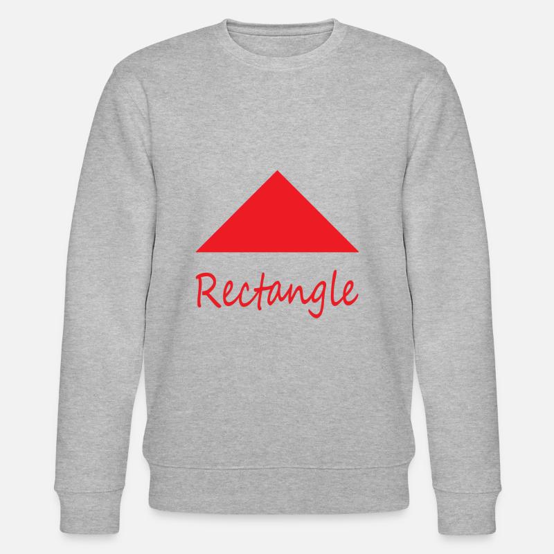 Wrong Rectangle Shape - Stanley/Stella CHANGER Unisex Organic Sweatshirt - heather grey