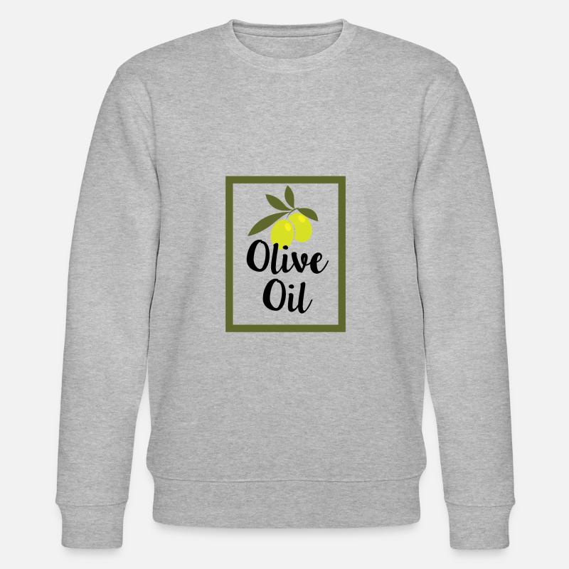 Oliven Öl Geschenk - Stanley/Stella Unisex Bio-Sweatshirt CHANGER  - Grau meliert
