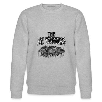 karpfen Angler Geschenk Karpfen fischen Fischer - Stanley/Stella Unisex Bio-Sweatshirt CHANGER  - Grau meliert - Vorne - Nik (191cm) & Marisol (170cm)