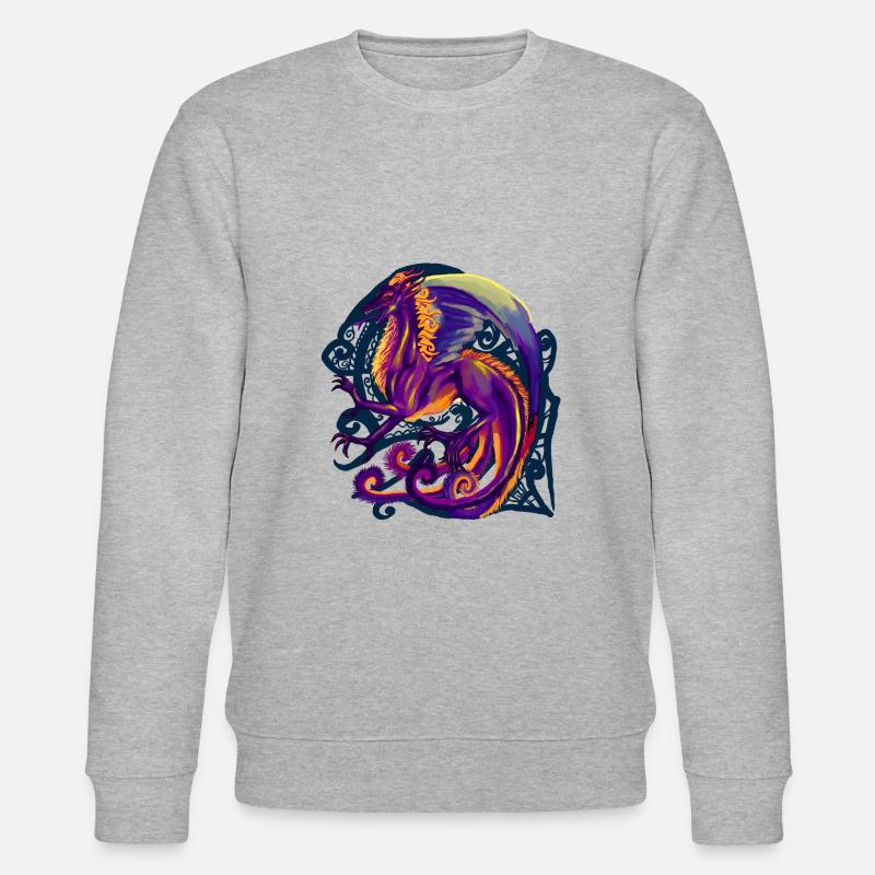 Drachen - Stanley/Stella Unisex Bio-Sweatshirt CHANGER  - Grau meliert