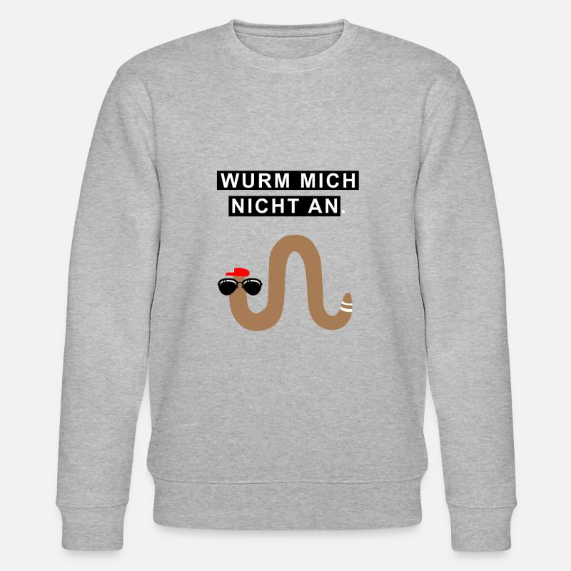 Wurm mich nicht an - Stanley/Stella Unisex Bio-Sweatshirt CHANGER  - Grau meliert