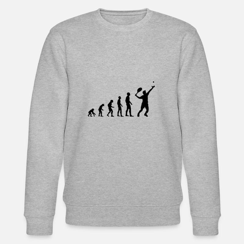 Evolution tennis - Stanley/Stella Unisex Bio-Sweatshirt CHANGER  - Grau meliert
