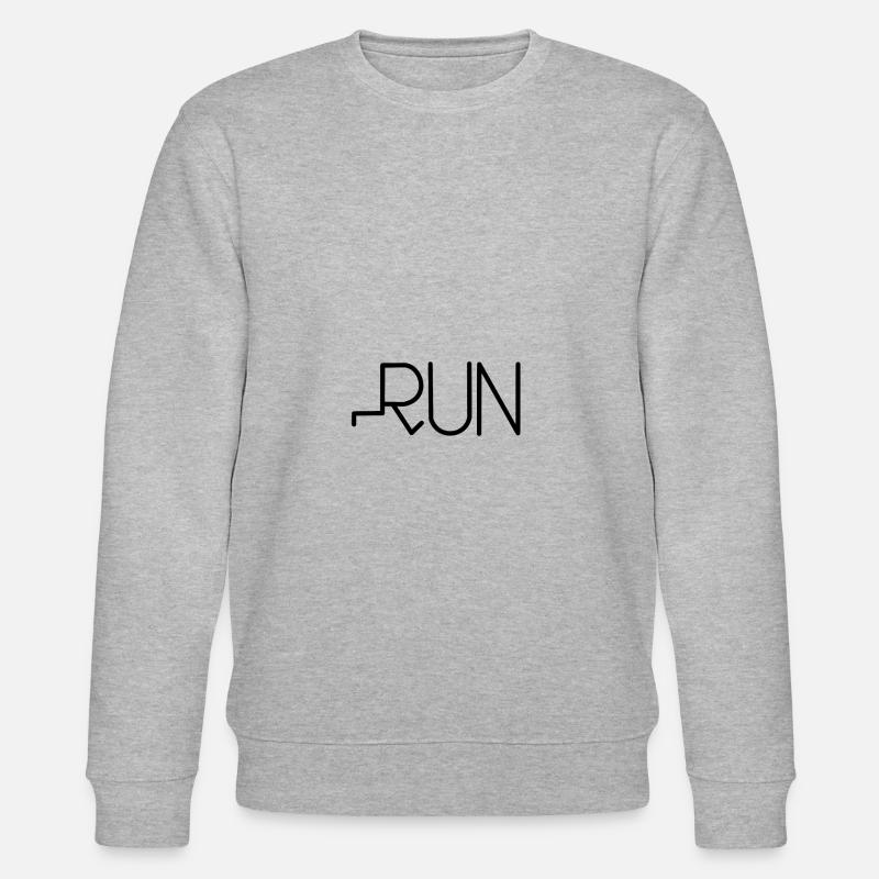 RUN! Cool conçu course. - Sweat bio CHANGER Stanley/Stella Unisexe - gris chiné