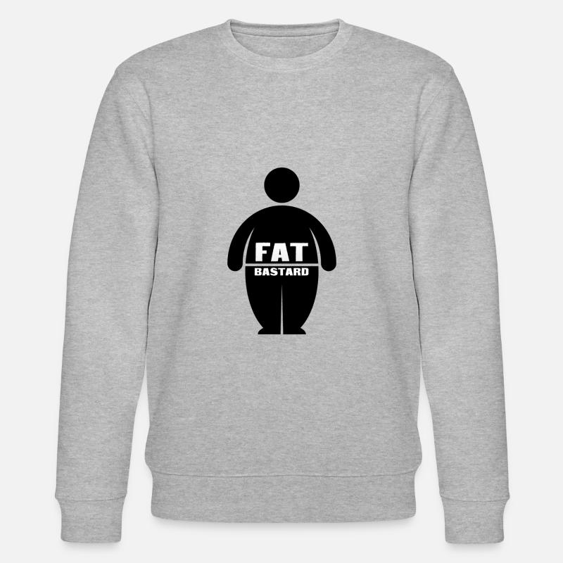 Fat Bastards: Version 1 - Stanley/Stella CHANGER Unisex Organic Sweatshirt - heather grey