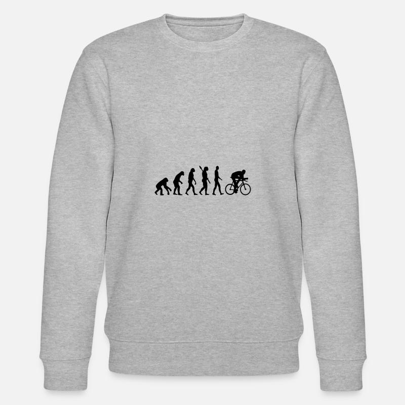 Évolution du vélo - Sweat bio CHANGER Stanley/Stella Unisexe - gris chiné