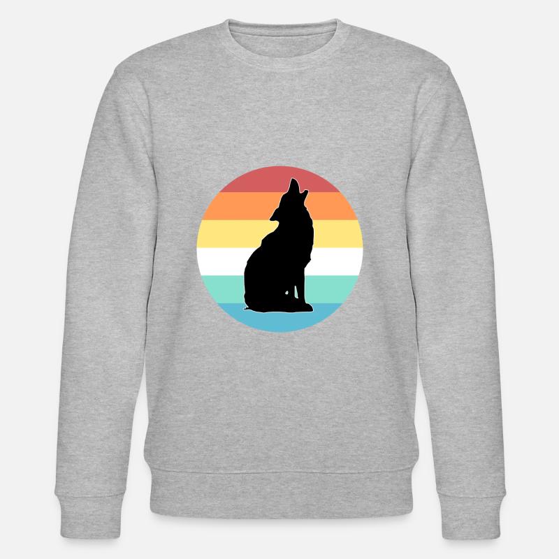 Wolf - Stanley/Stella Unisex Bio-Sweatshirt CHANGER  - Grau meliert