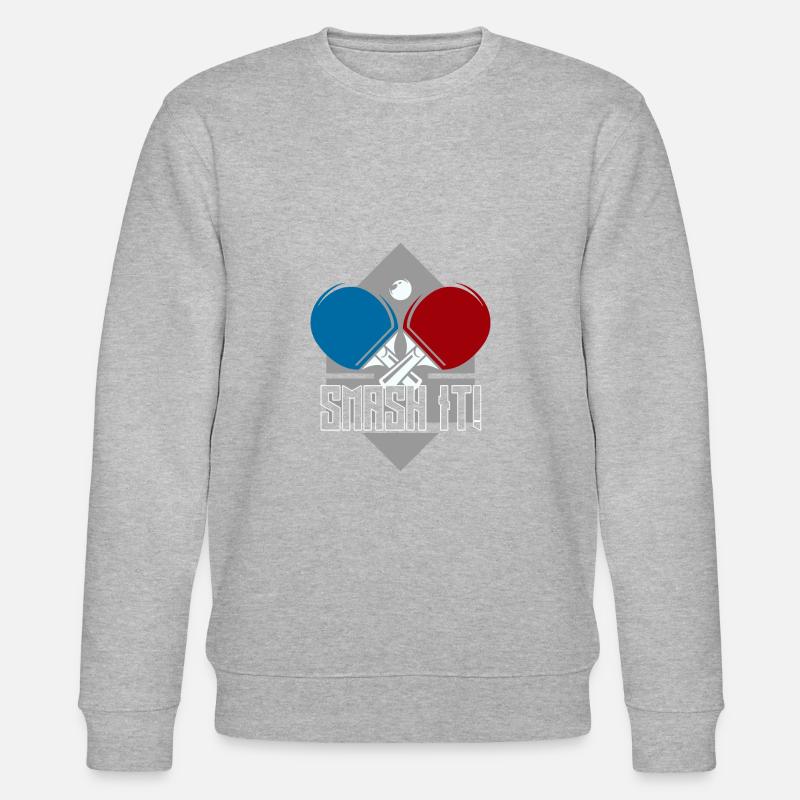 Tischtennis table Smash - Stanley/Stella Unisex Bio-Sweatshirt CHANGER  - Grau meliert