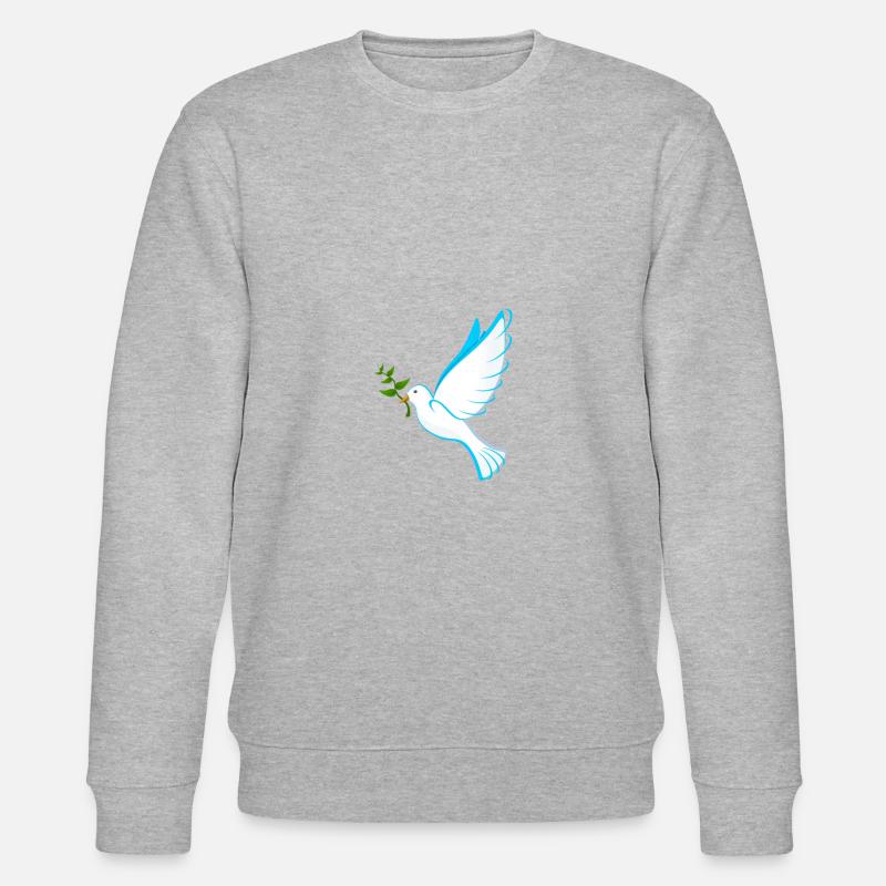 Colombe de la paix - Sweat bio CHANGER Stanley/Stella Unisexe - gris chiné