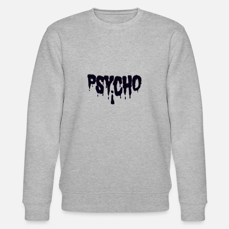psycho - Stanley/Stella Unisex Bio-Sweatshirt CHANGER  - Grau meliert