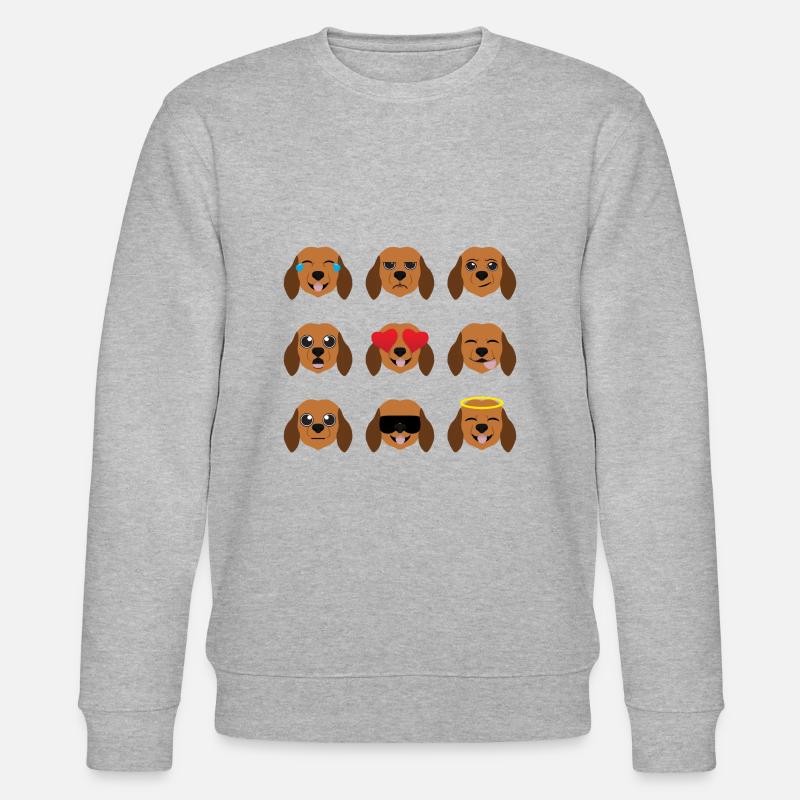 Dackel - Stanley/Stella Unisex Bio-Sweatshirt CHANGER  - Grau meliert
