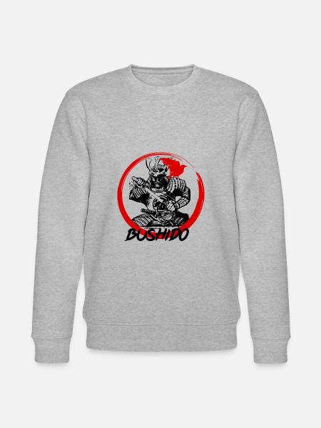 Bushido Aikido Kendo Judo - Stanley/Stella Unisex Bio-Sweatshirt CHANGER - Grau meliert