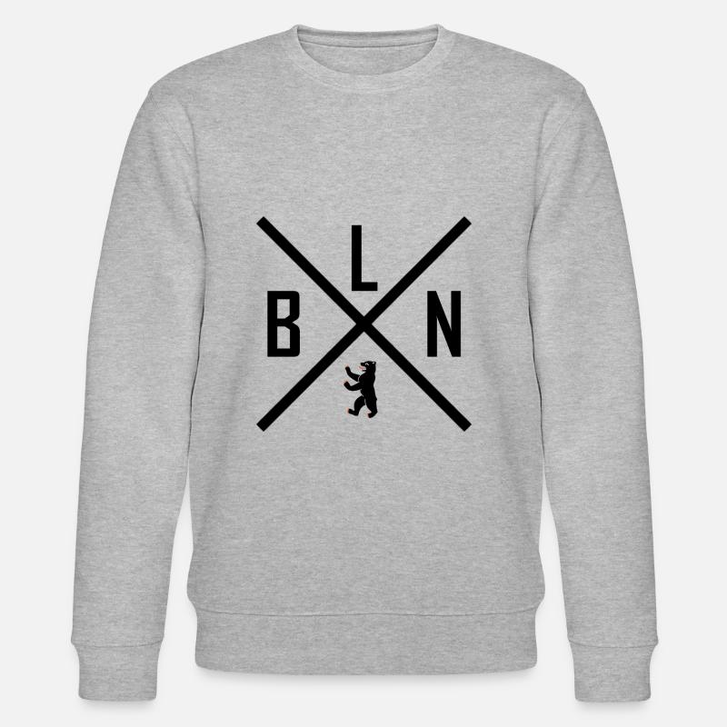 Berlin - Stanley/Stella Unisex Bio-Sweatshirt CHANGER  - Grau meliert