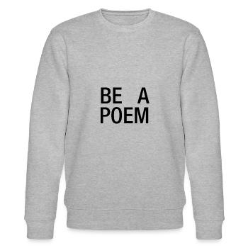 Be a Poem - Stanley/Stella Unisex Bio-Sweatshirt CHANGER  - Grau meliert - Vorne - Nik (191cm) & Marisol (170cm)