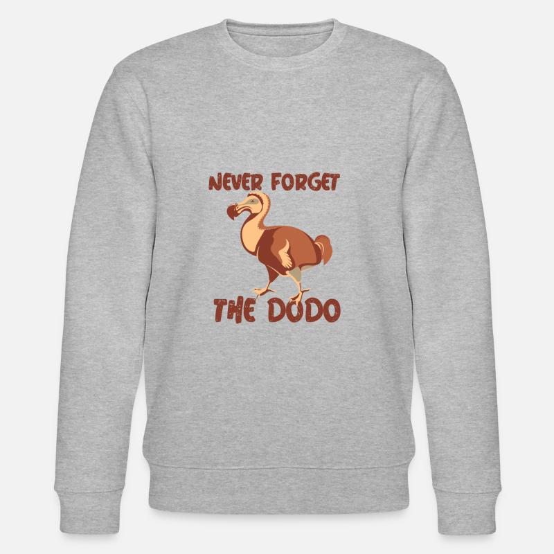 NEVER FORGET THE DODO - Stanley/Stella Unisex Bio-Sweatshirt CHANGER  - Grau meliert