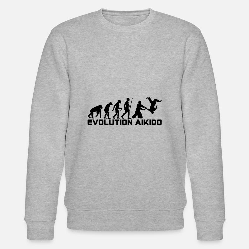 EVOLUTION AIKIDO - Stanley/Stella CHANGER Unisex Organic Sweatshirt - heather grey