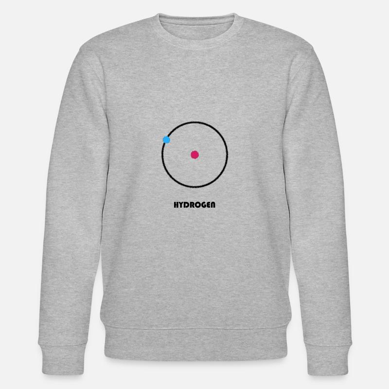 Hydrogen Atom Design Version 1 - Stanley/Stella Unisex Bio-Sweatshirt CHANGER  - Grau meliert