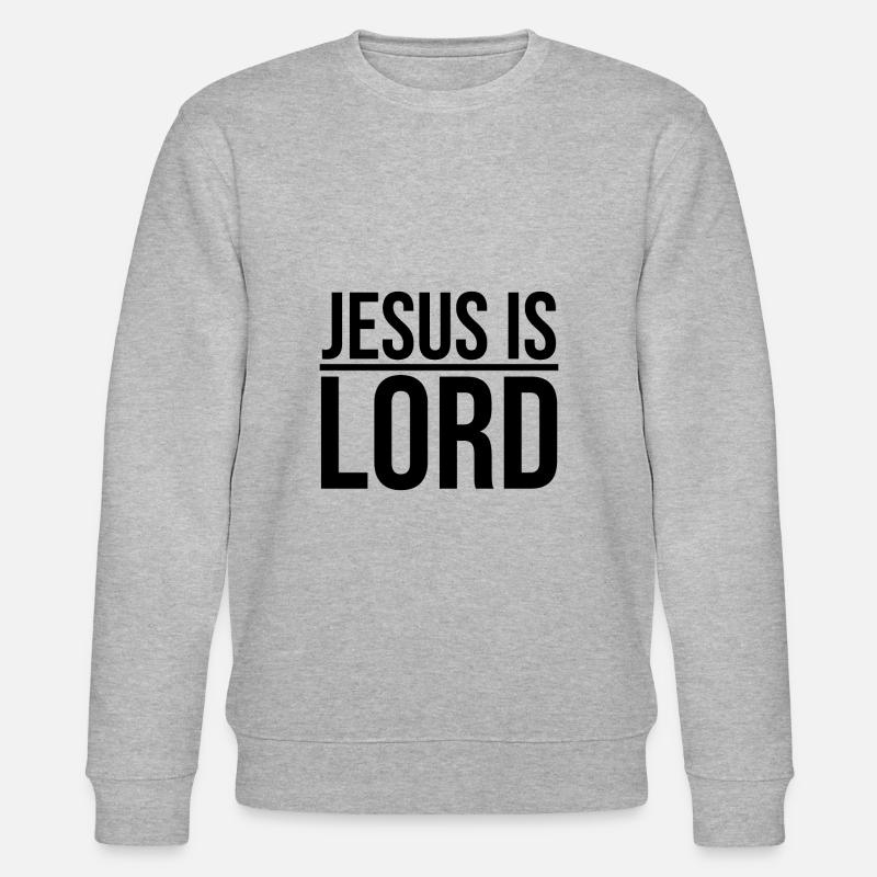Jesus - Stanley/Stella Unisex Bio-Sweatshirt CHANGER  - Grau meliert