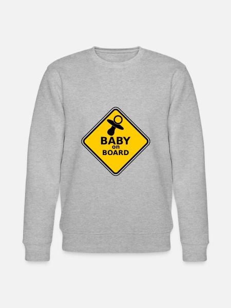 Bébé à bord - Sweat bio CHANGER Stanley/Stella Unisexe - gris chiné