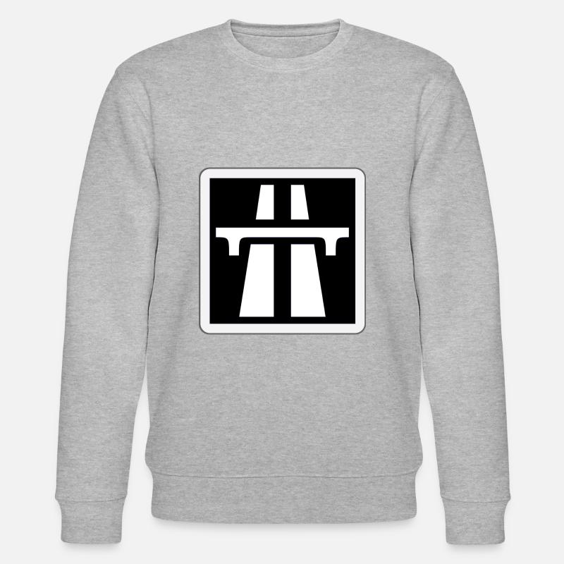 Autobahn-Symbol - Stanley/Stella Unisex Bio-Sweatshirt CHANGER  - Grau meliert
