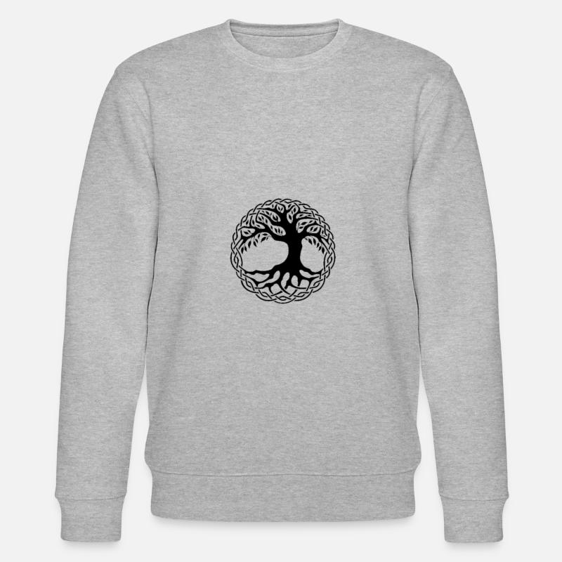 Celtic Tree of Life - Stanley/Stella Unisex Bio-Sweatshirt CHANGER  - Grau meliert