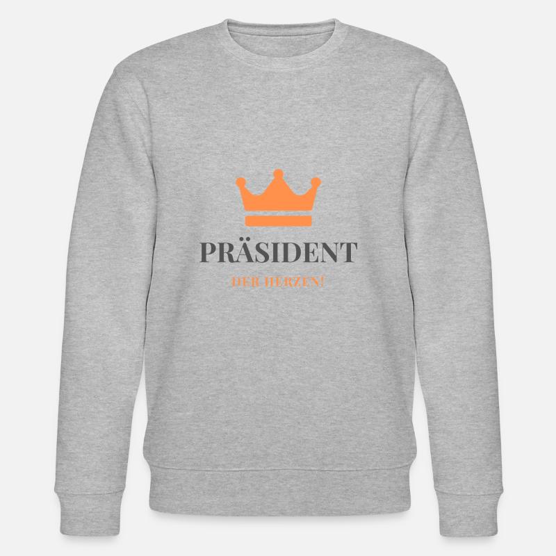 Präsident der Herzen - Stanley/Stella Unisex Bio-Sweatshirt CHANGER  - Grau meliert