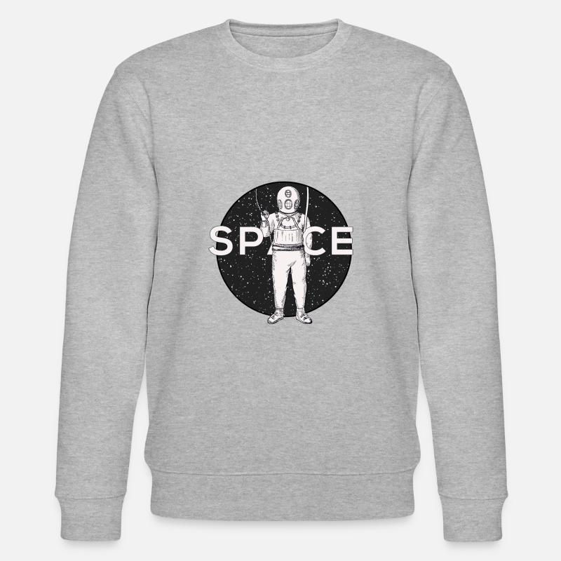 Space Asronaut - Sweat bio CHANGER Stanley/Stella Unisexe - gris chiné