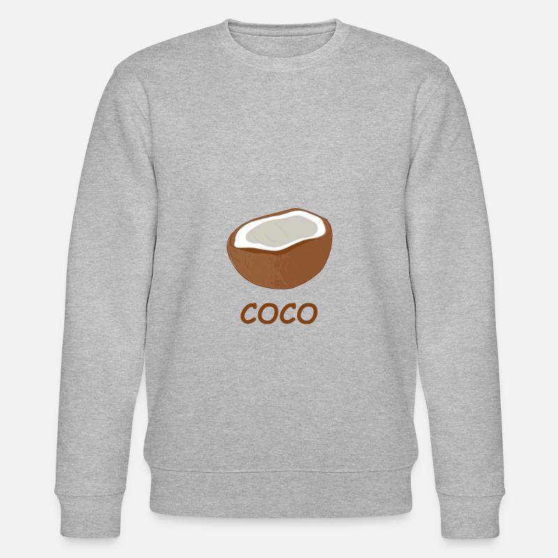 noix de coco - Sweat bio CHANGER Stanley/Stella Unisexe - gris chiné