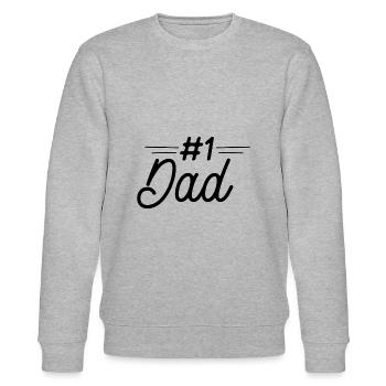 Dad design - Stanley/Stella Unisex Bio-Sweatshirt CHANGER  - Grau meliert - Vorne - Nik (191cm) & Marisol (170cm)