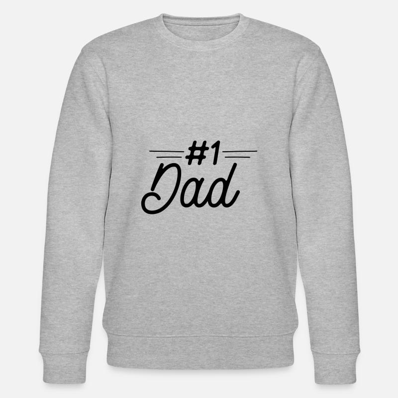 Dad design - Stanley/Stella Unisex Bio-Sweatshirt CHANGER  - Grau meliert