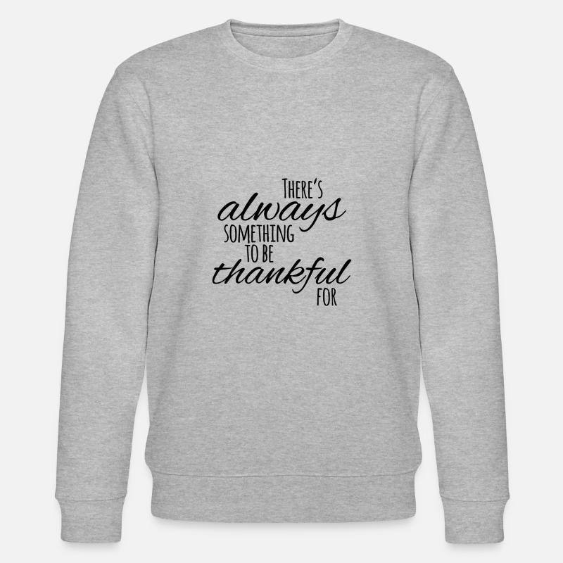 Dankbar - Stanley/Stella Unisex Bio-Sweatshirt CHANGER - Grau meliert