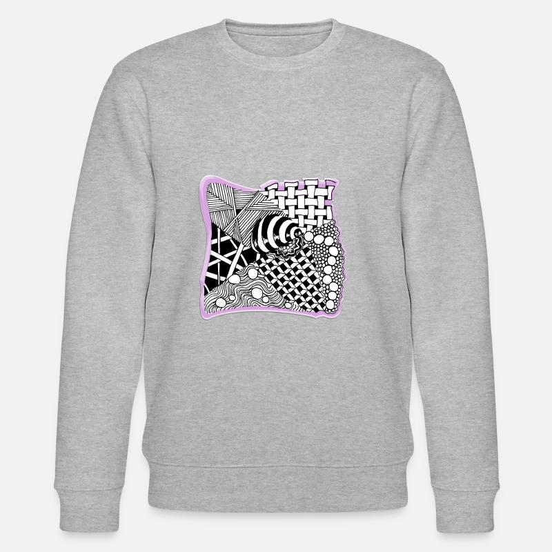 Zentangle pattern patterncontest - Stanley/Stella CHANGER Unisex Organic Sweatshirt - heather grey