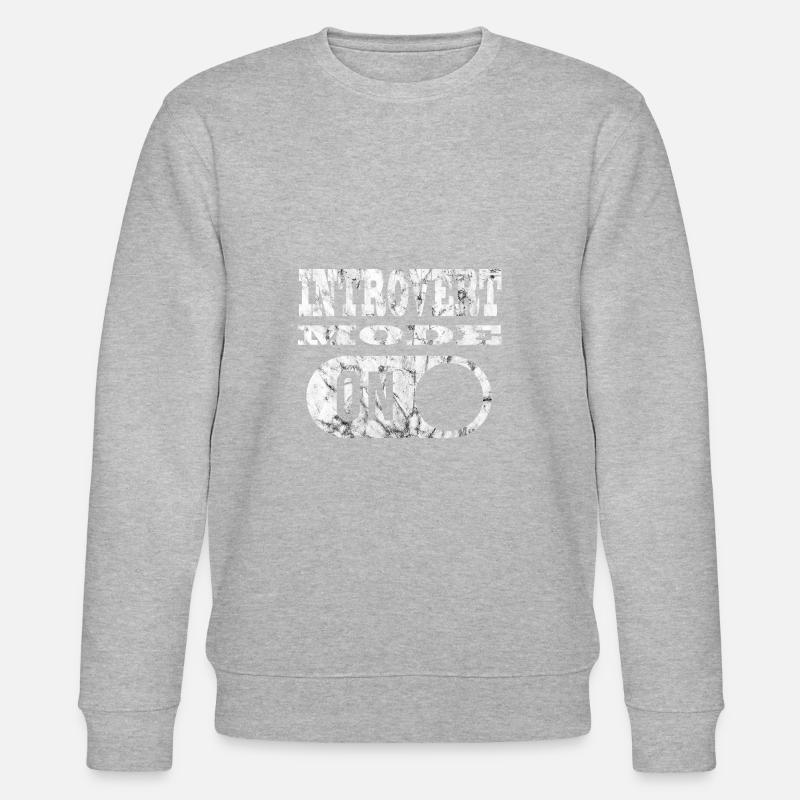 INTROVERT MODE Introvert mode! - Stanley/Stella CHANGER Unisex Organic Sweatshirt - heather grey