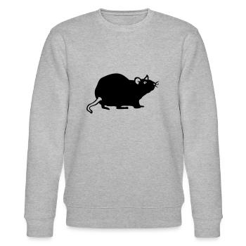 rat - Stanley/Stella CHANGER Unisex Organic Sweatshirt - heather grey - Front - Nik (191cm) & Marisol (170cm)