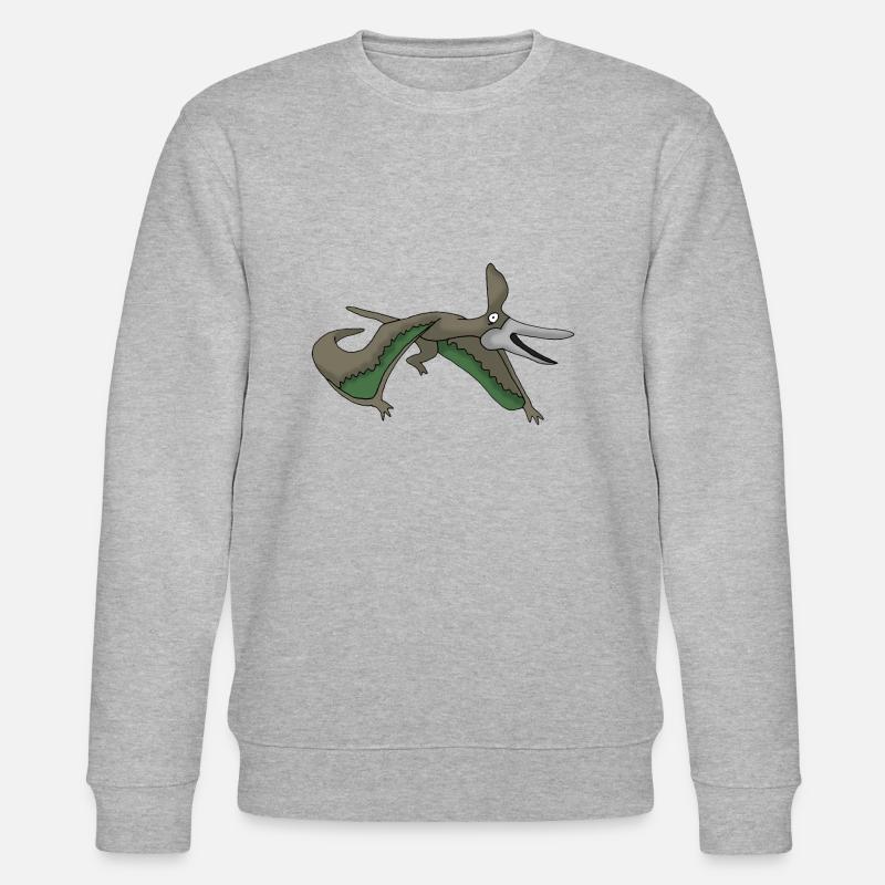 Flugsaurier 2 - Stanley/Stella Unisex Bio-Sweatshirt CHANGER  - Grau meliert