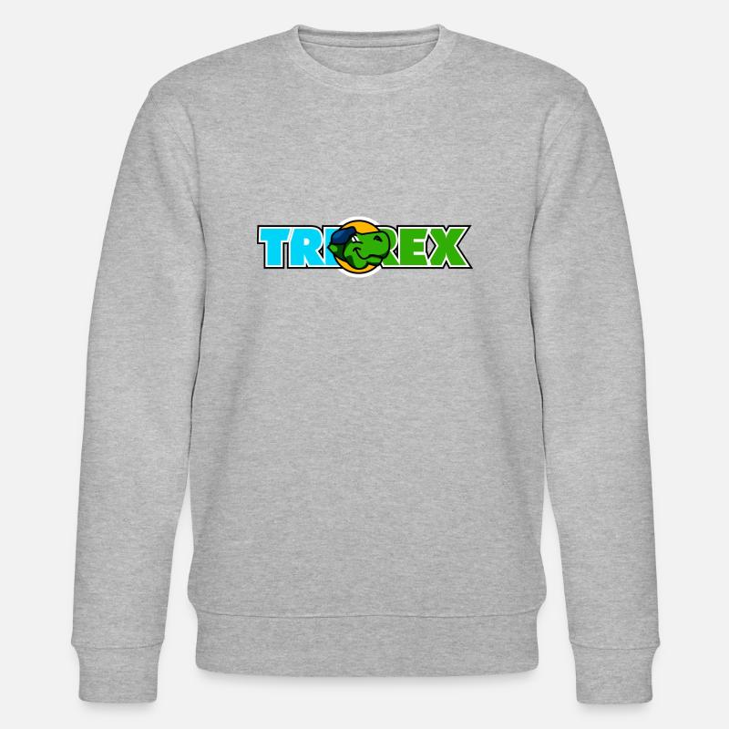 TRI REX Logo - Stanley/Stella Unisex Bio-Sweatshirt CHANGER  - Grau meliert