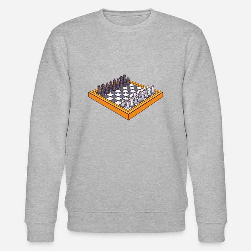 Boardgame Chess Backgammon Game Night - Stanley/Stella CHANGER Unisex Organic Sweatshirt - heather grey